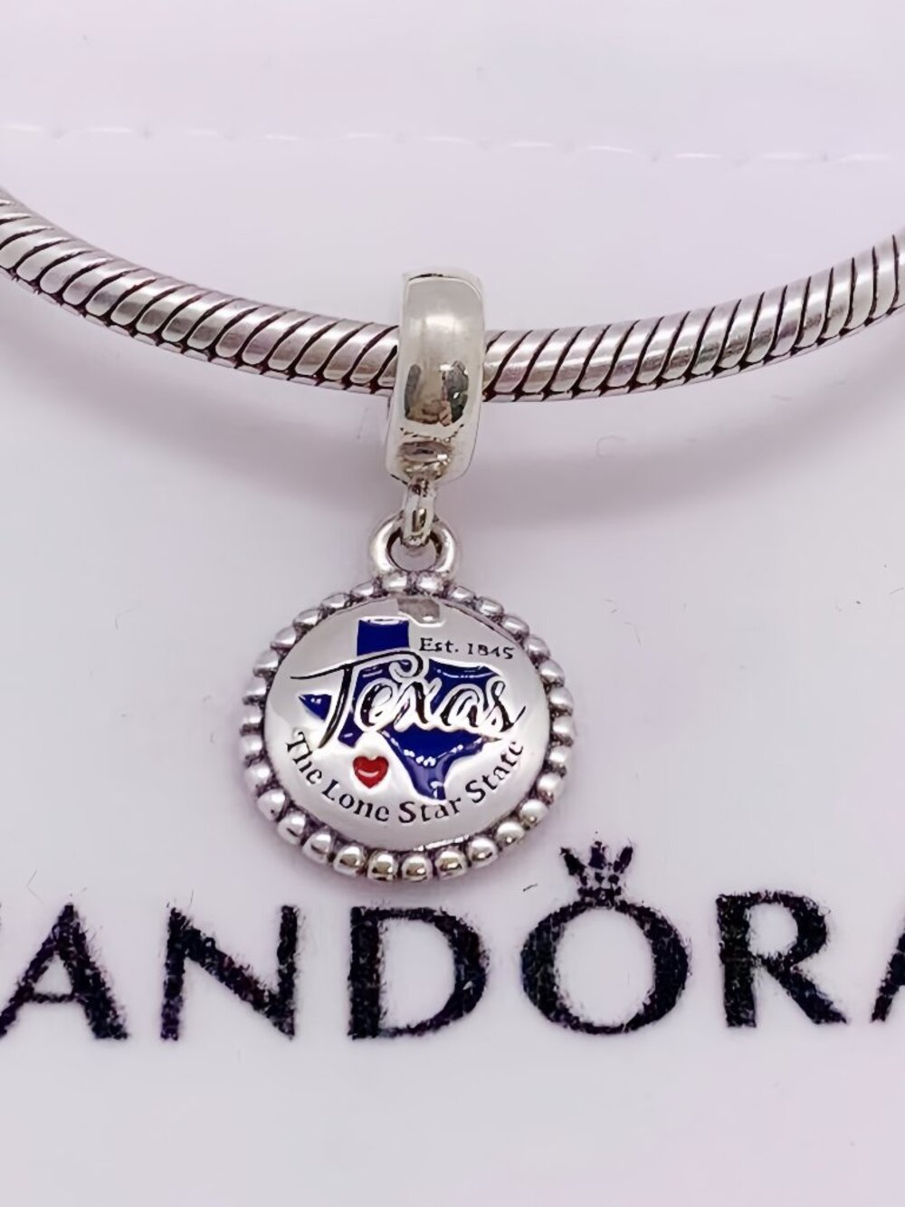 Pandora Texas Map Exclusive Charm Pendant